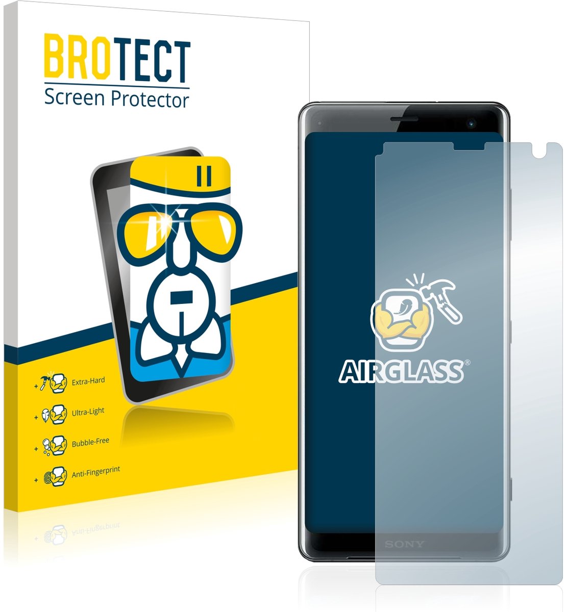Screenprotector voor Sony Xperia XZ3 Beschermglas transparant