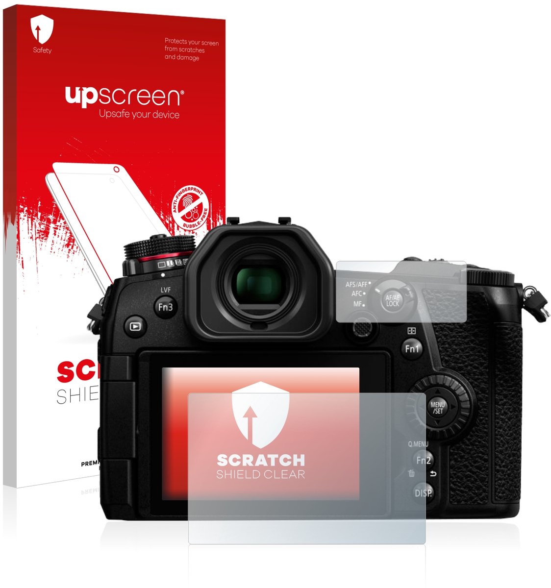 upscreen - Screenprotector voor Panasonic Lumix DC-G9 - Folie Beschermfolie transparant