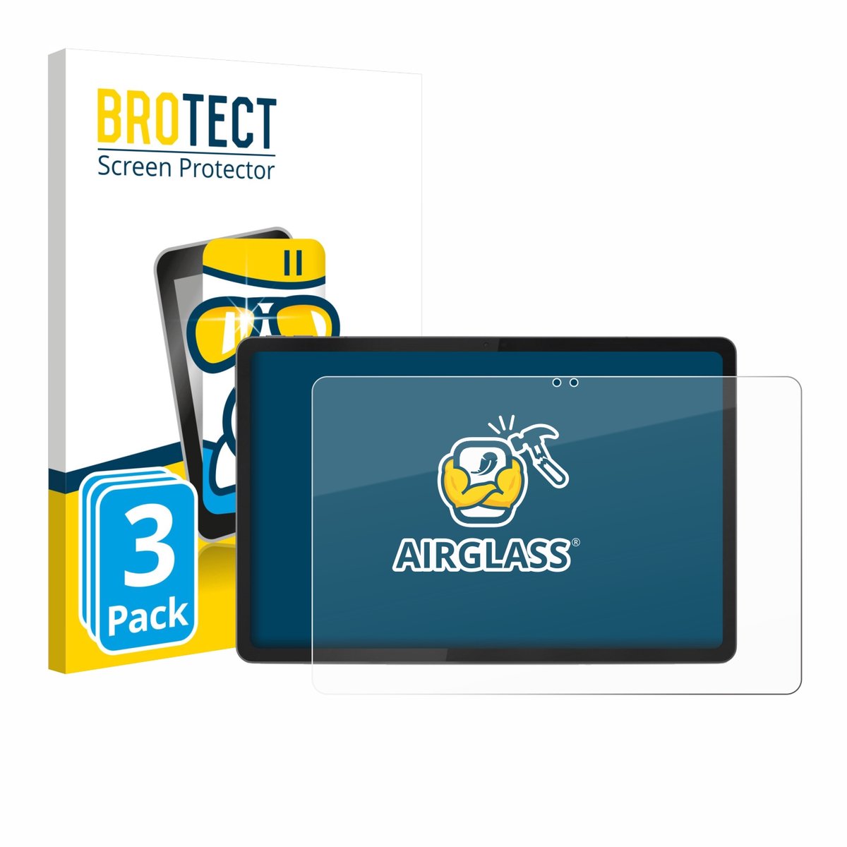 Screenprotector 3 Stuks voor Lenovo Idea Tab 11" 2025 TB336FU Beschermglas transparant