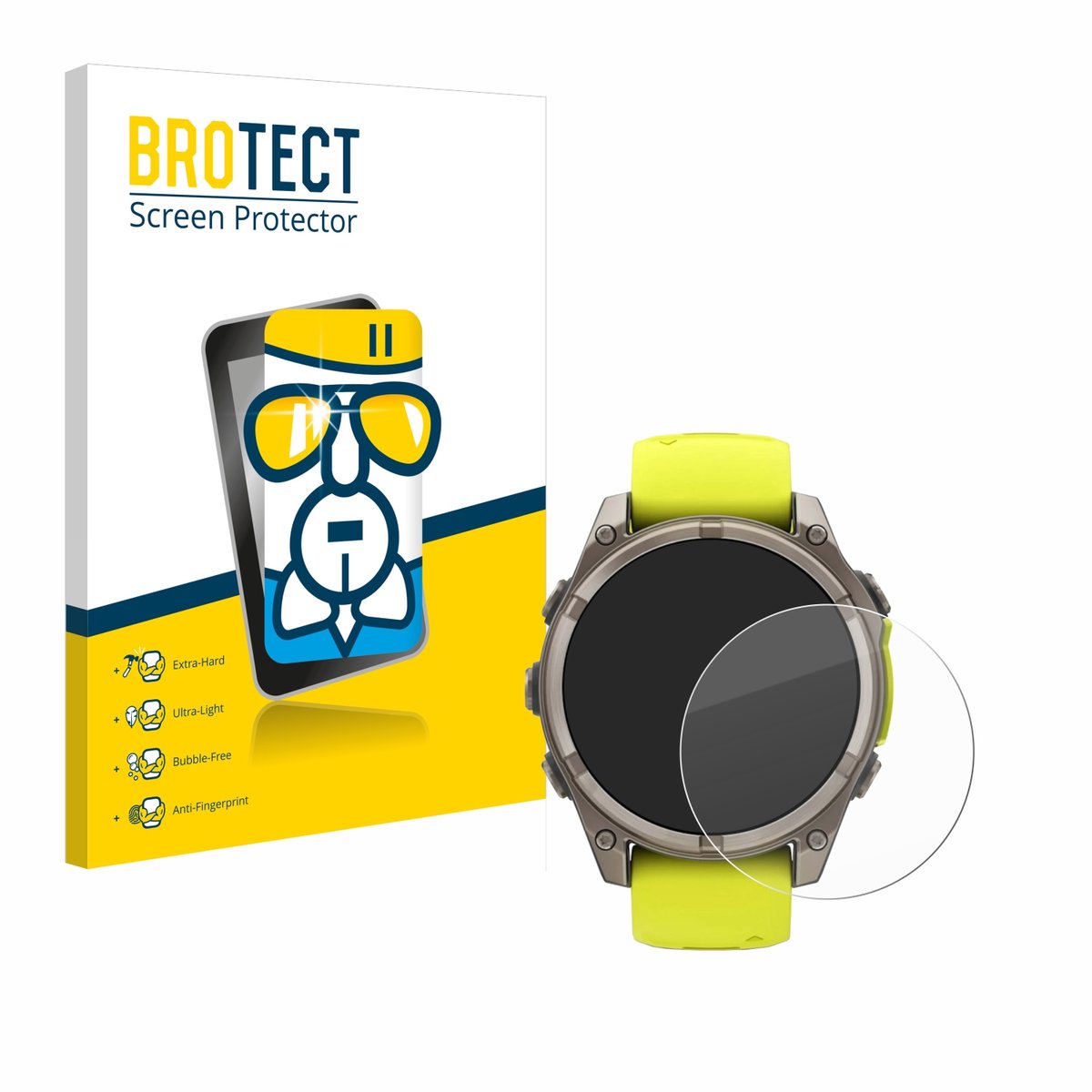 Screenprotector voor Garmin Fenix 8 Solar (47 mm) Beschermglas transparant