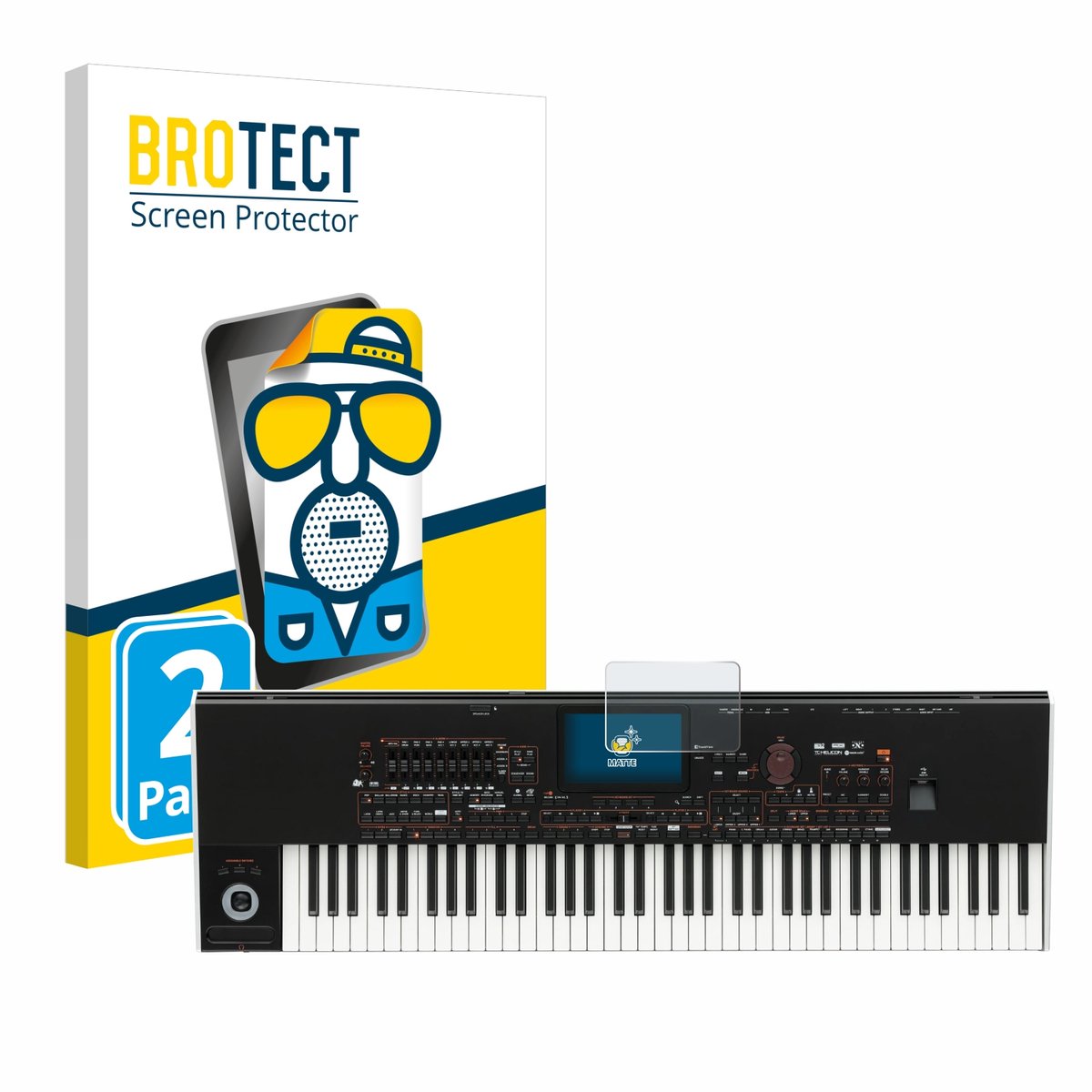 BROTECT - Screenprotector voor KORG Pa4x - Folie Beschermfolie matte 2 Stuks
