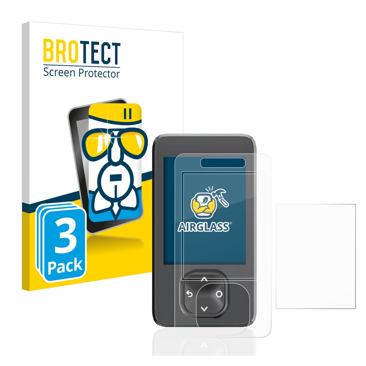 Screenprotector 3 Stuks voor Dexcom G7 CGM Beschermglas transparant