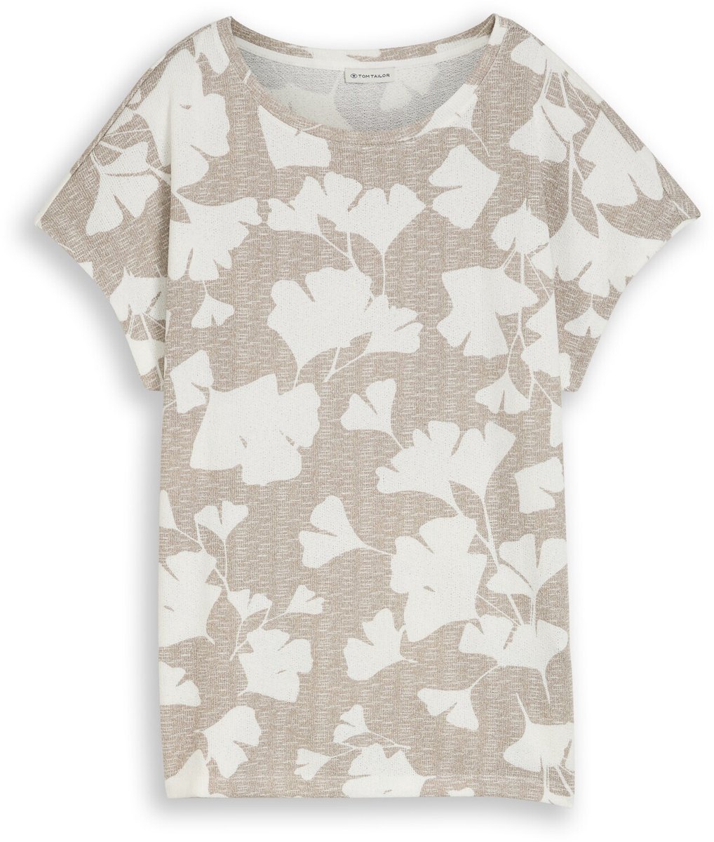 Tom Tailor - T-shirt met patroon - Maat XL - ginkgo knit optic