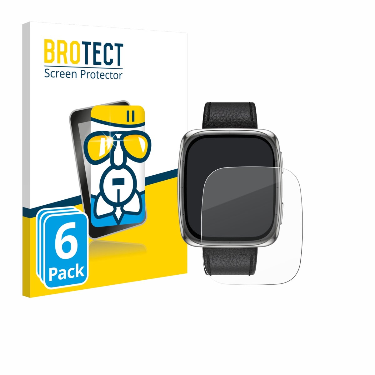 Screenprotector 6 Stuks voor Amazfit Active 2 (rechthoekig) Beschermglas transparant