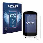 3 Stuks Savvies Screenprotector - geschikt voor Garmin Edge Explore 2 - beschermfolie glas transparant