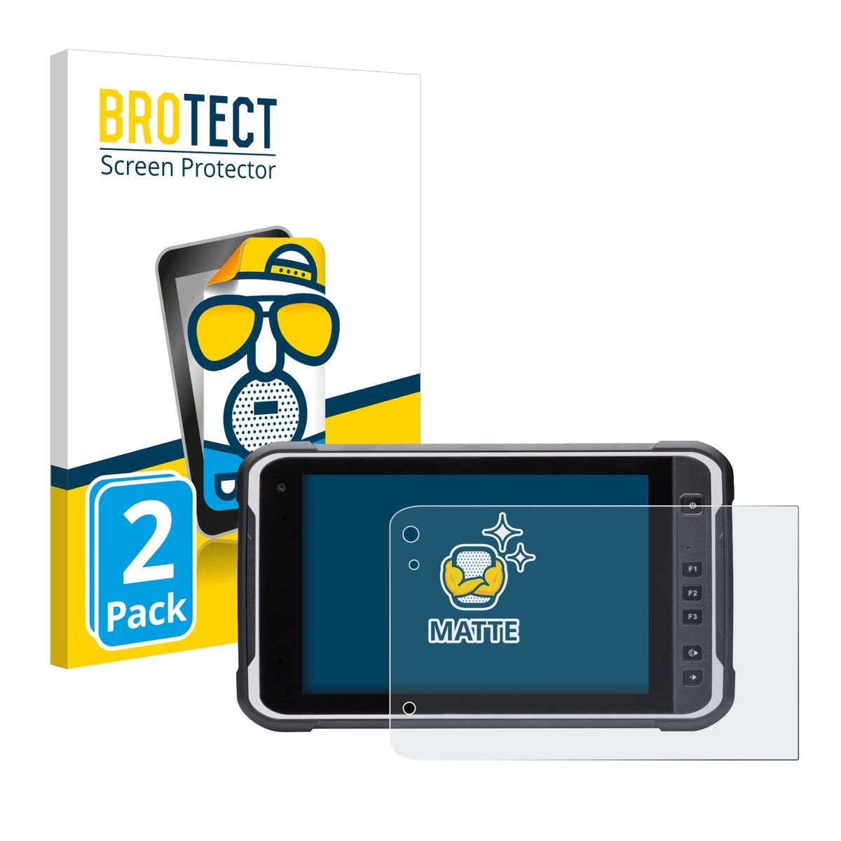 BROTECT - Screenprotector voor Handheld Algiz RT8 - Folie Beschermfolie matte 2 Stuks