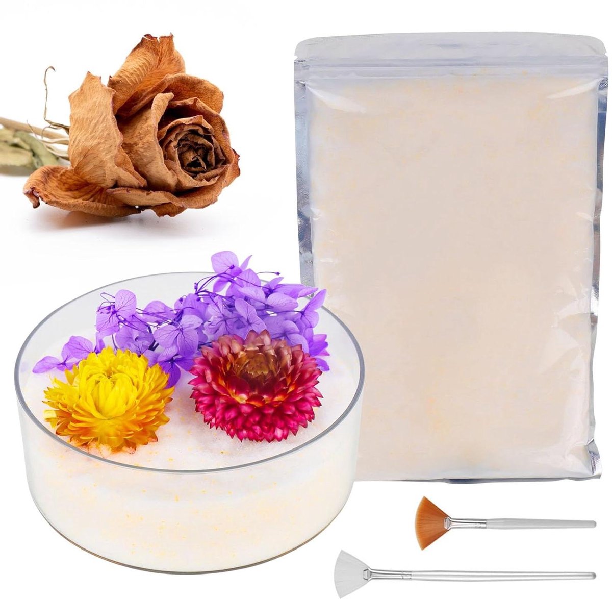Silicagel voor het drogen van bloemen - 700 g - Desiccant - Droogmiddel - Kopen - Pakketten - Verpakkingen