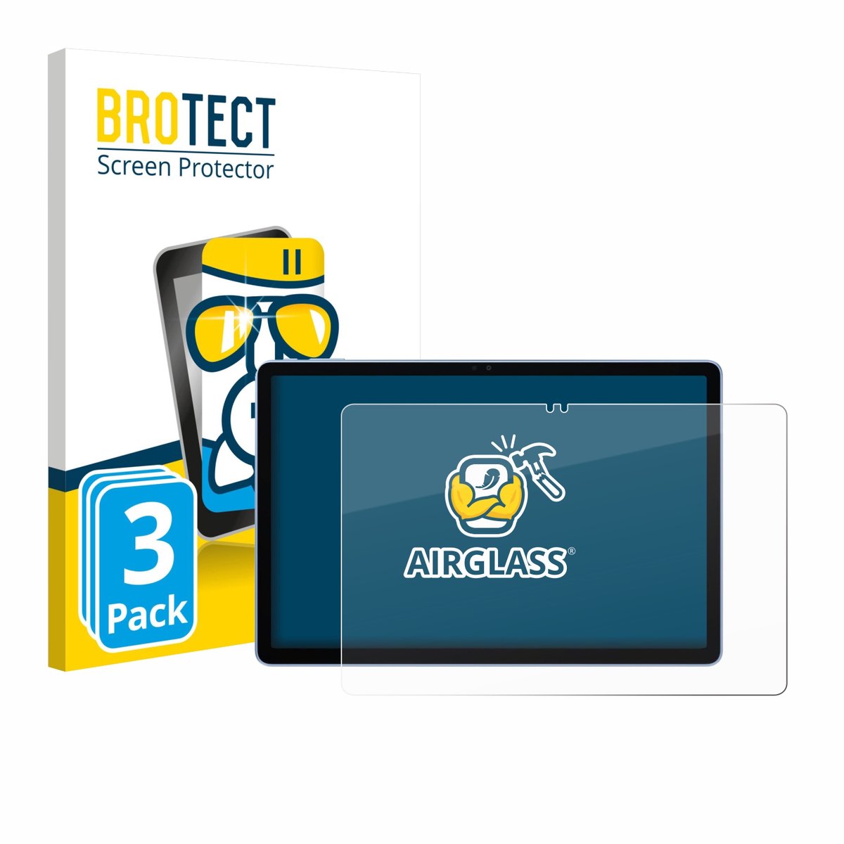 Screenprotector 3 Stuks voor Itel VistaTab 30 Beschermglas transparant