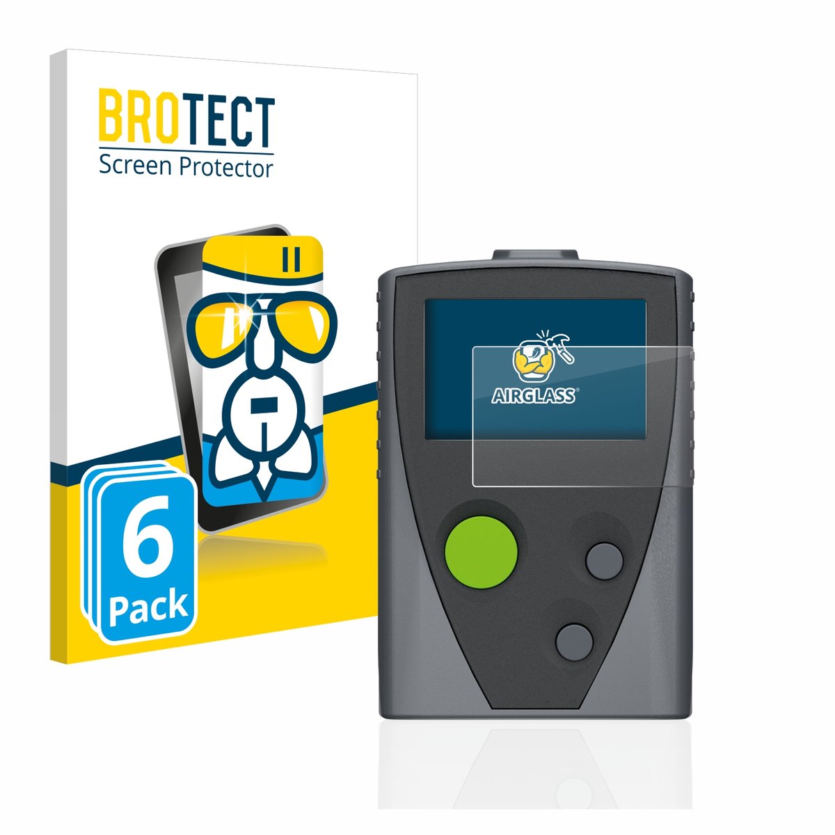 Screenprotector 6 Stuks voor Swissphone Boss 915 Beschermglas transparant