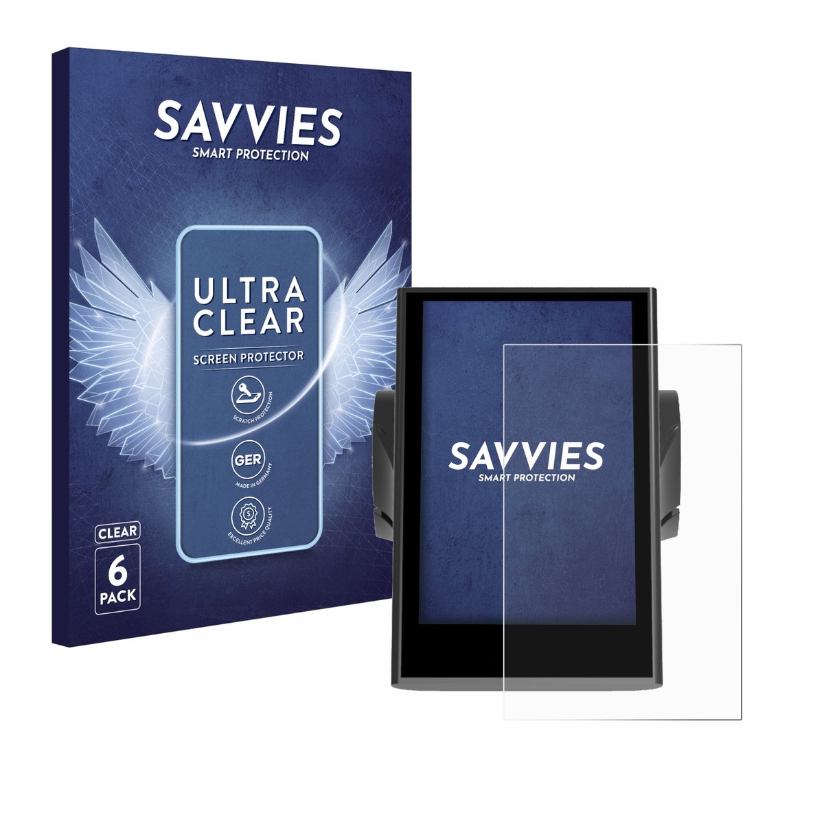Savvies - Screenprotector voor Bafang DP C18 - Folie Beschermfolie transparant 6 Stuks