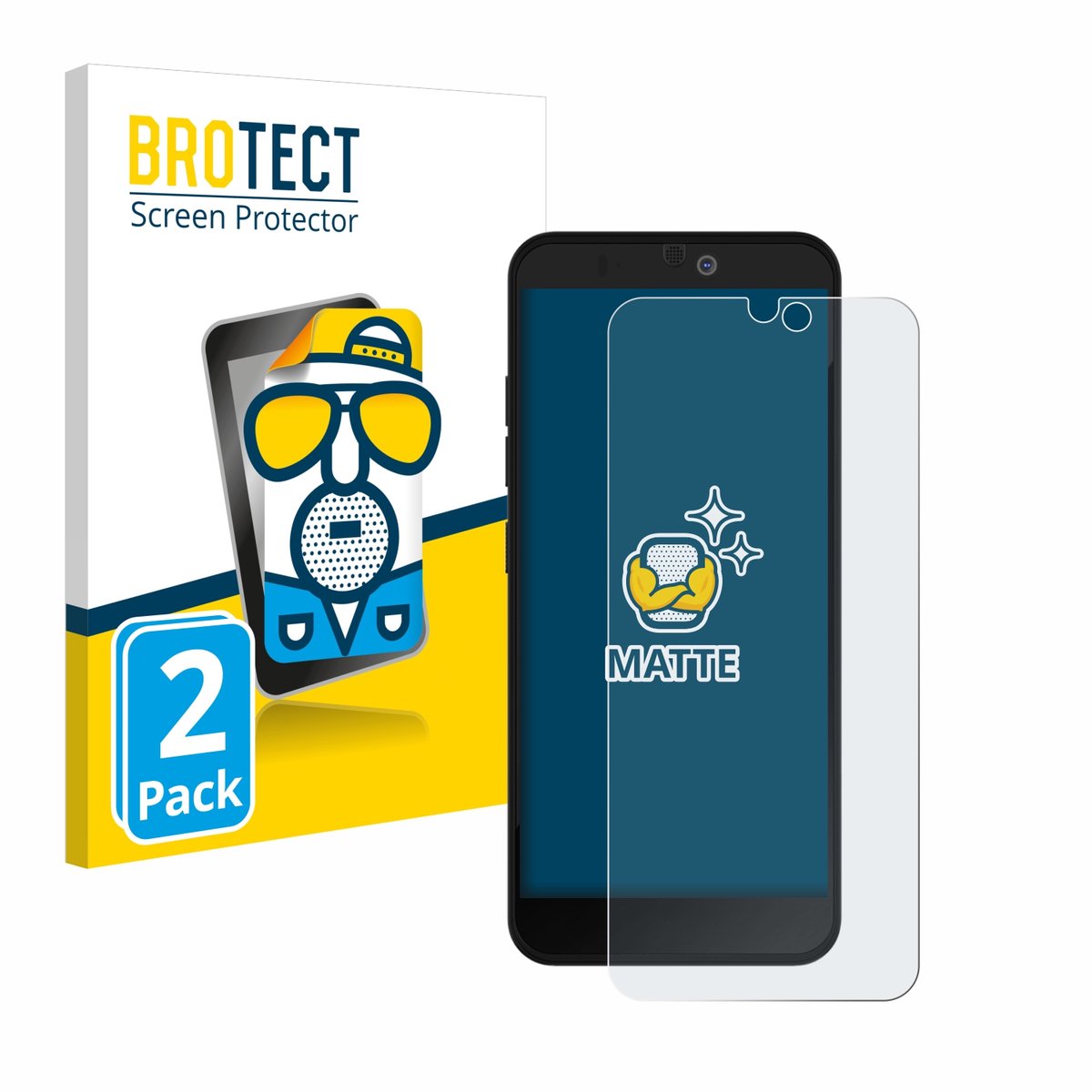 BROTECT - Screenprotector voor Fairphone 3 Plus - Folie Beschermfolie matte 2 Stuks