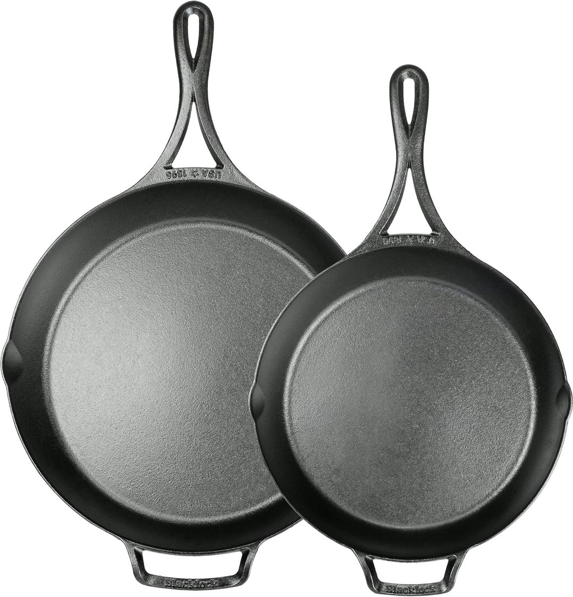 Gietijzeren Koekenpan Set 2 stuks - Universeel Bruikbaar