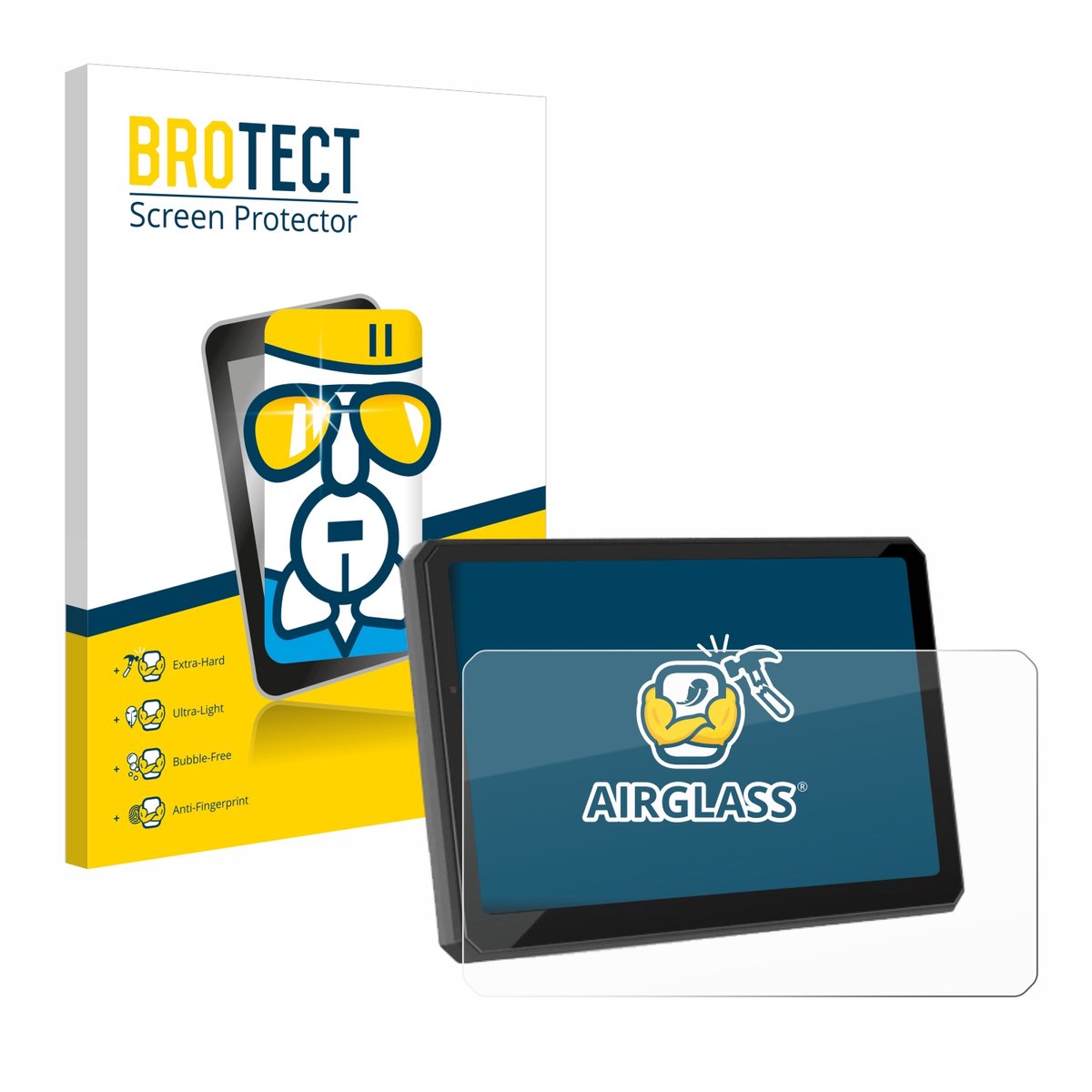 Screenprotector voor Carpuride W712D 7" Beschermglas transparant
