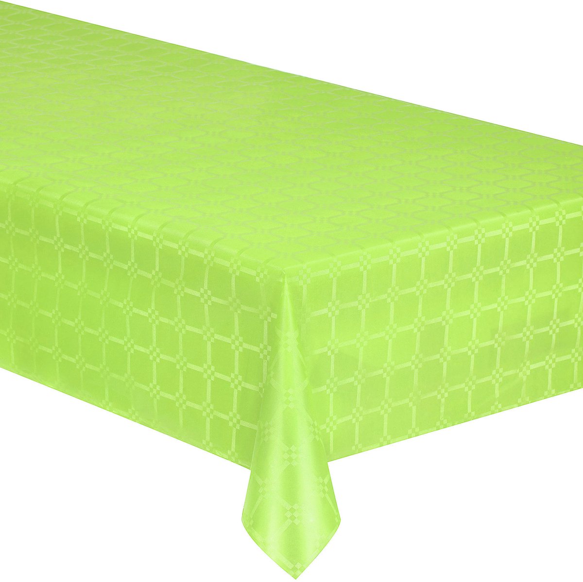 ISAP FRANCE - Tafelkleed op rol van damastpapier, limoengroen, 1,2 x 6 m