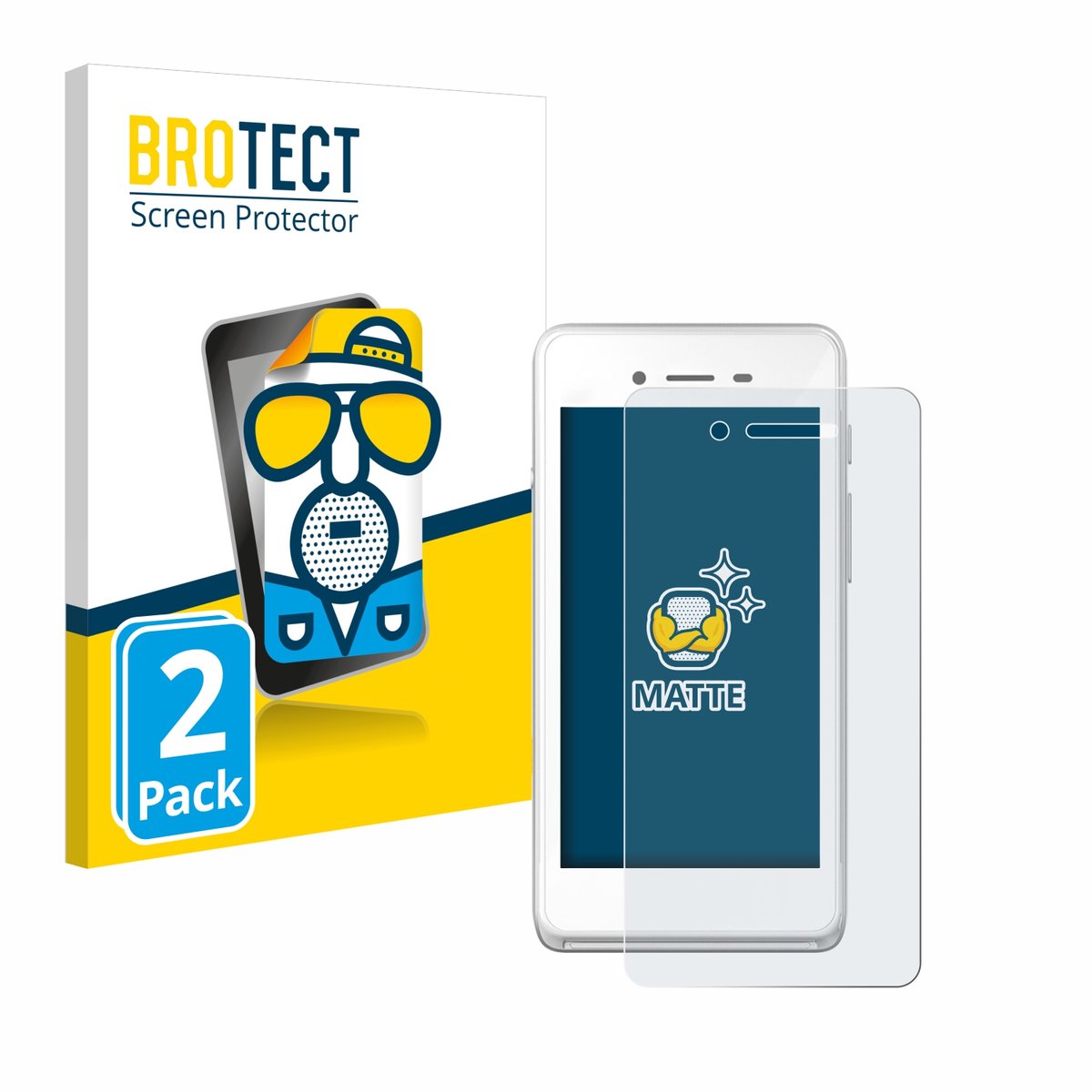BROTECT - Screenprotector voor Pax A50 wallee - Folie Beschermfolie matte 2 Stuks