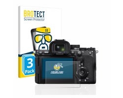 Screenprotector 3 Stuks voor Sony Alpha 7R V Beschermglas transparant