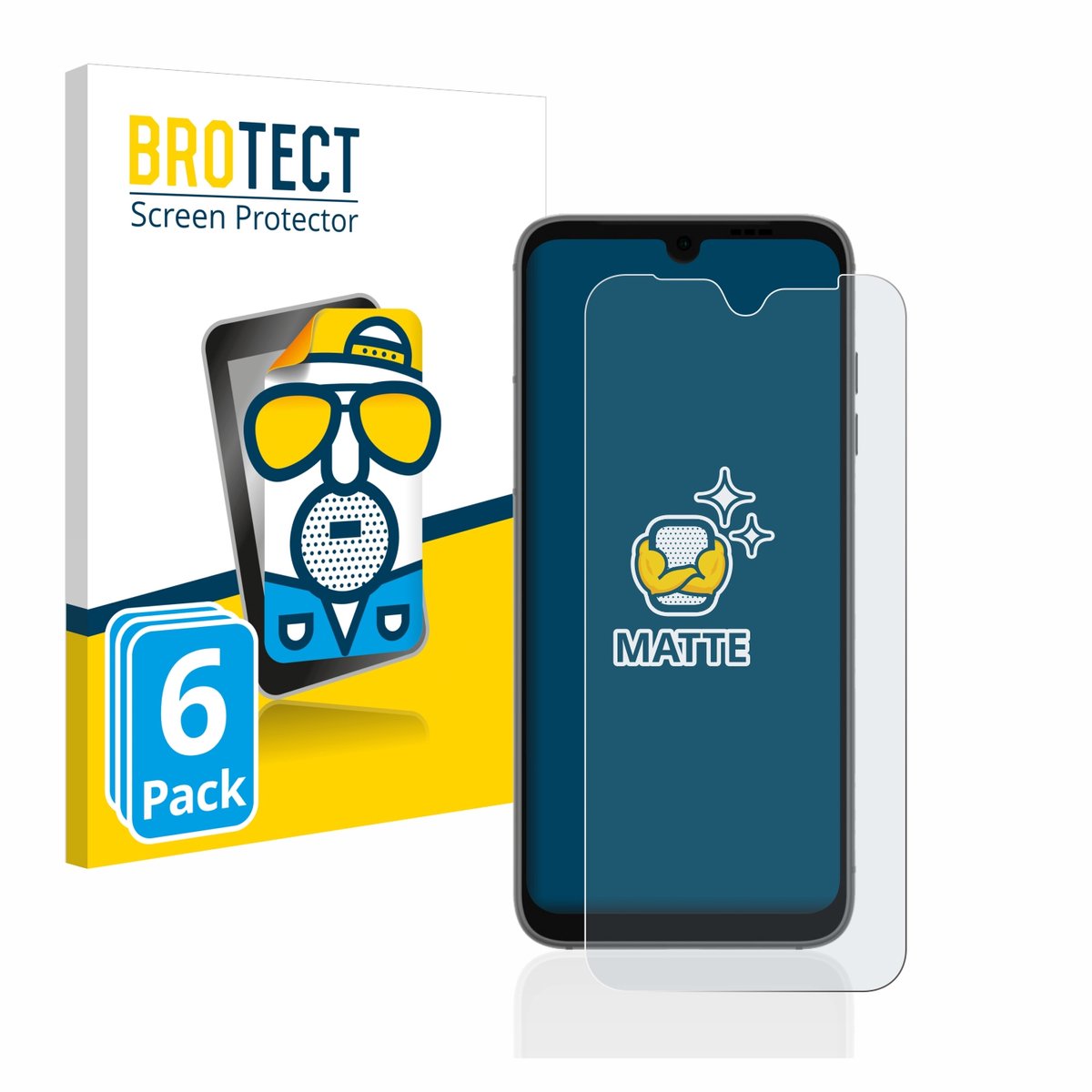 BROTECT - Screenprotector voor Fairphone 4 - Folie Beschermfolie matte 6 Stuks