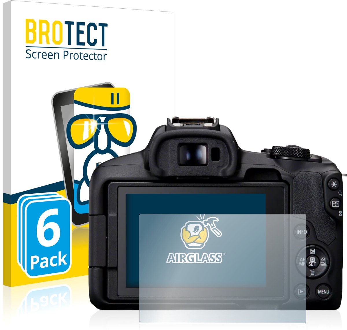 Screenprotector 6 Stuks voor Canon EOS R50 Beschermglas transparant