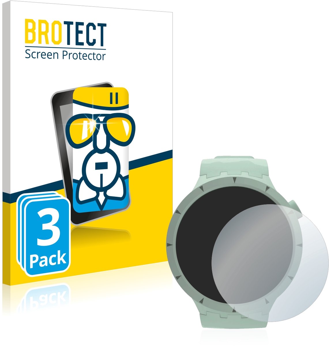 Screenprotector 3 Stuks voor Swatch Big Bold Bioceramic Beschermglas transparant