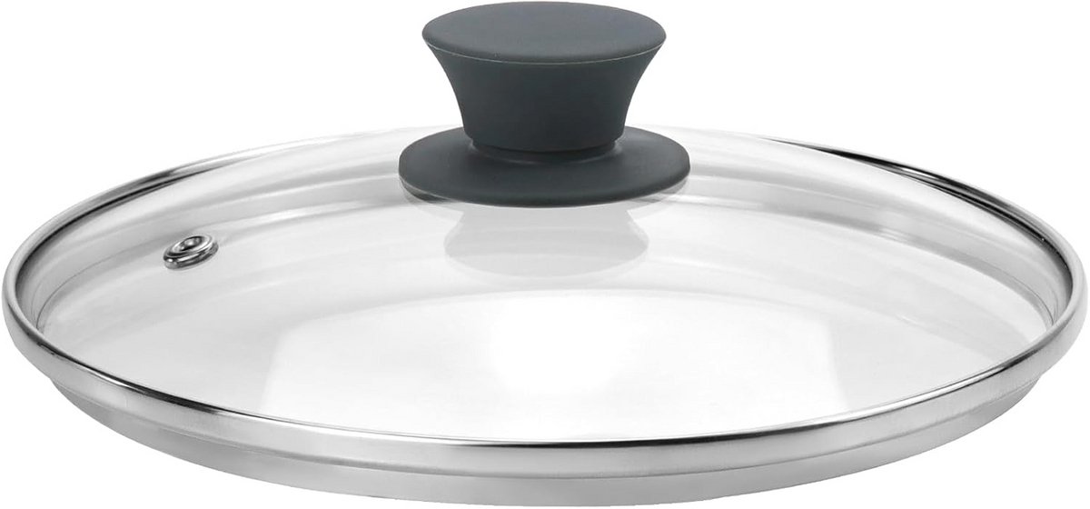 Universeel 8 inch Glazen Pannendeksel met Hittebestendig Handvat - Hittebestendig en Vaatwasmachinebestendig