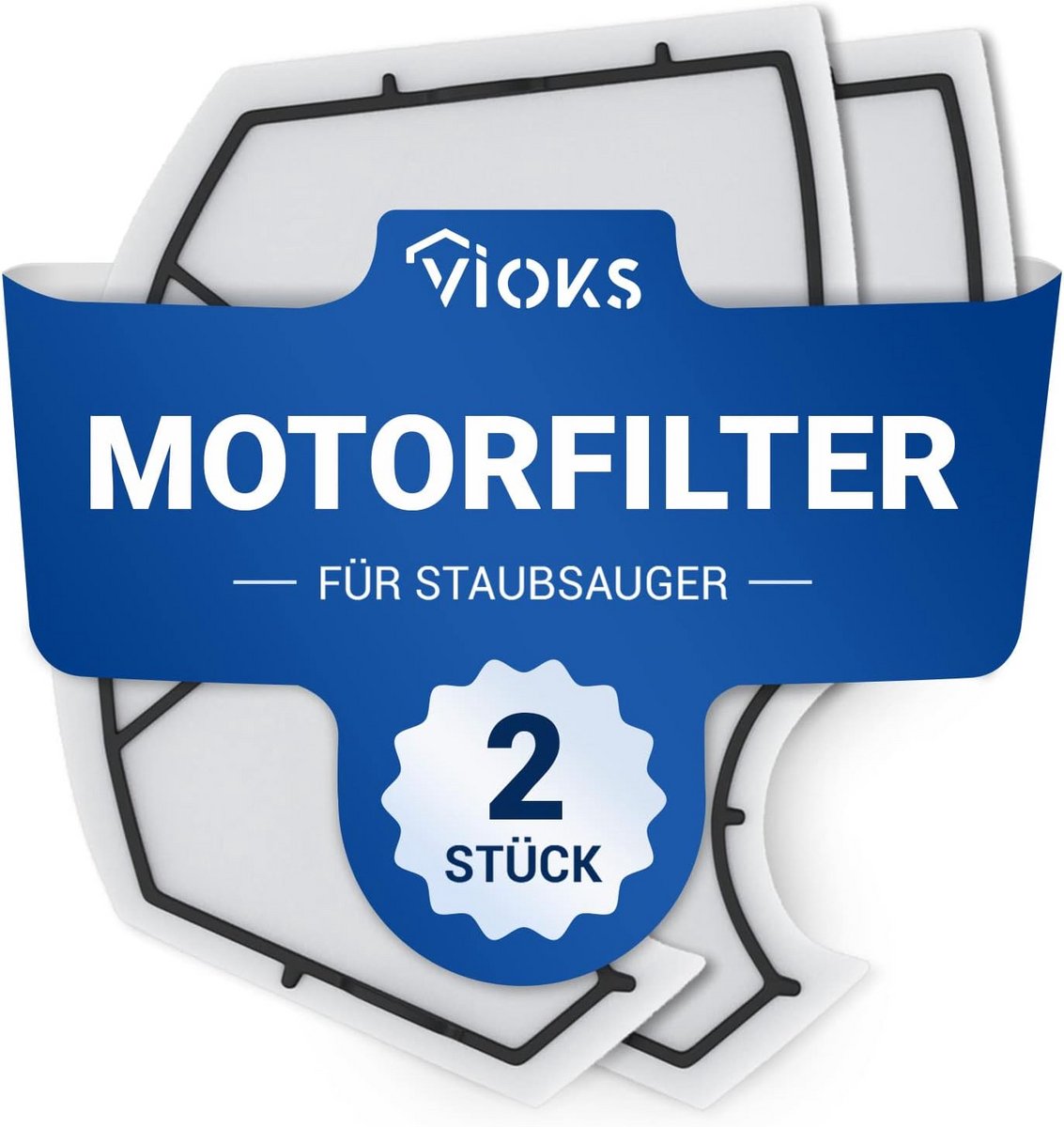 Set van 2 Motorbeschermingsfilters voor Stofzuiger VK140 VK150 Reserveonderdelen