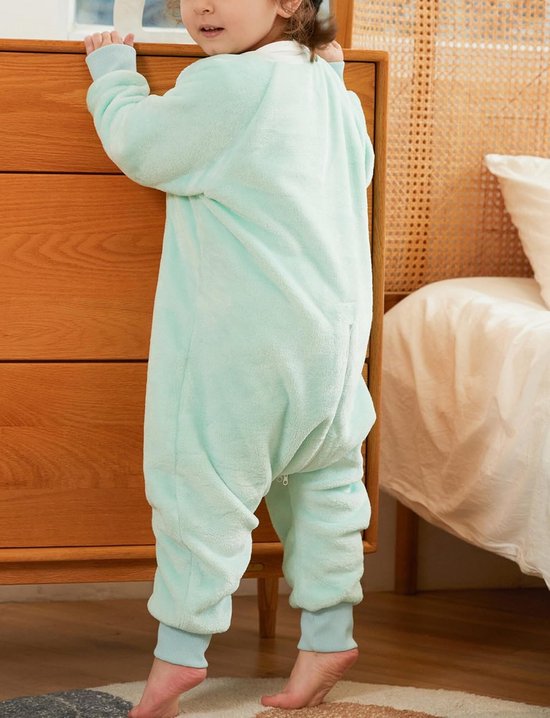 Flanellen Babypyjama Slaapzak met Voeten - 3,0 TOG - Behaaglijk Warm voor Kinderen - Winter Slaapoverall met Dierpatroon van Merkloos — afbeelding 4