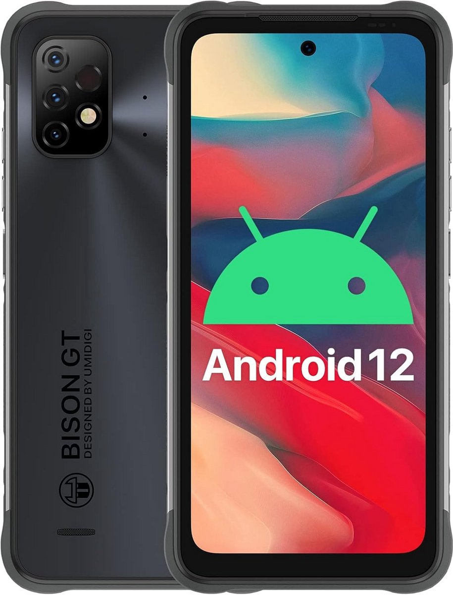 Robuuste Outdoor Smartphone met 8 GB RAM en 128 GB Opslag, IP68 Waterdicht, 64 MP Camera, Dual SIM, 6150 mAh Batterij