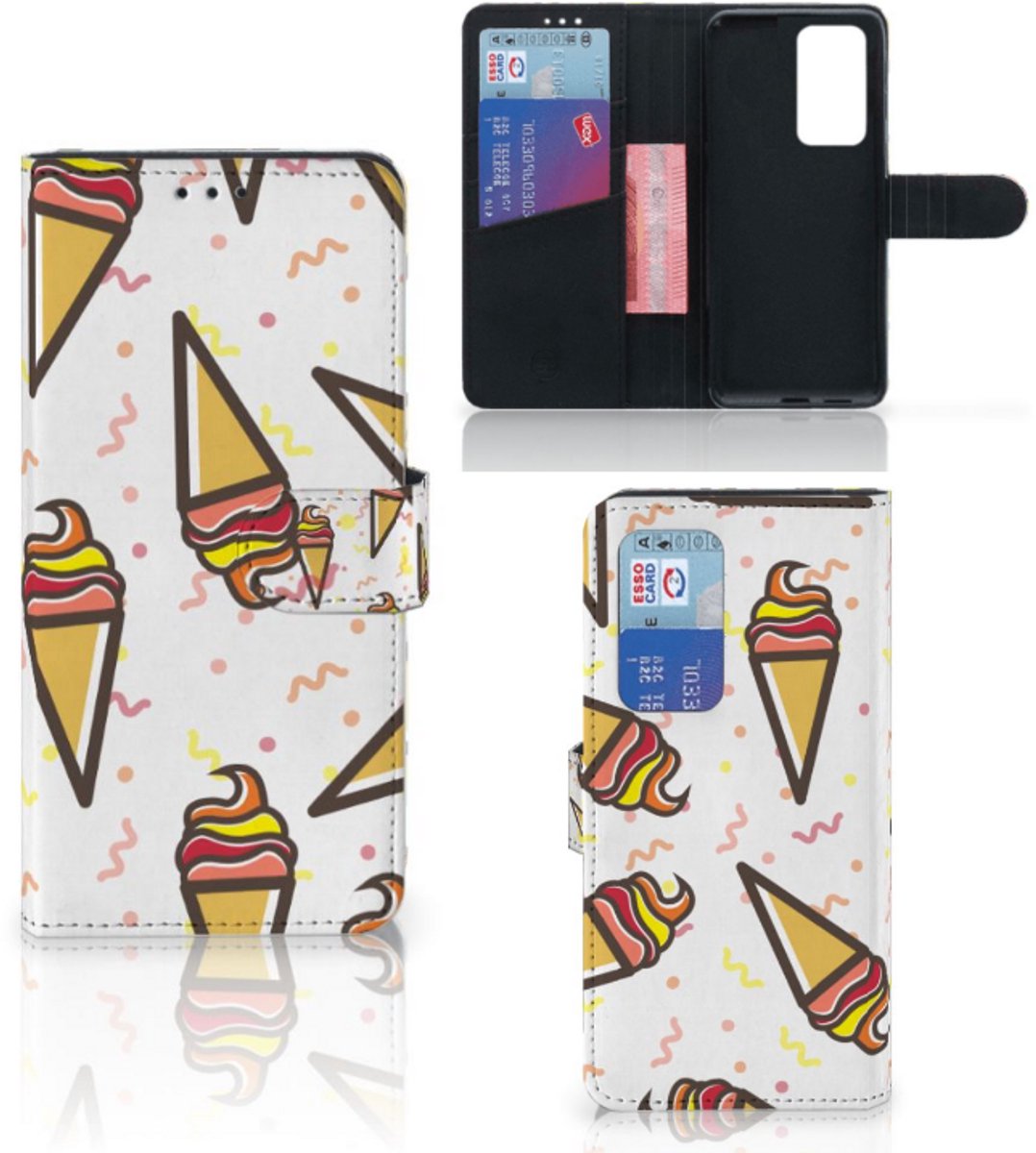 Huawei P40 Pro Book Cover Icecream