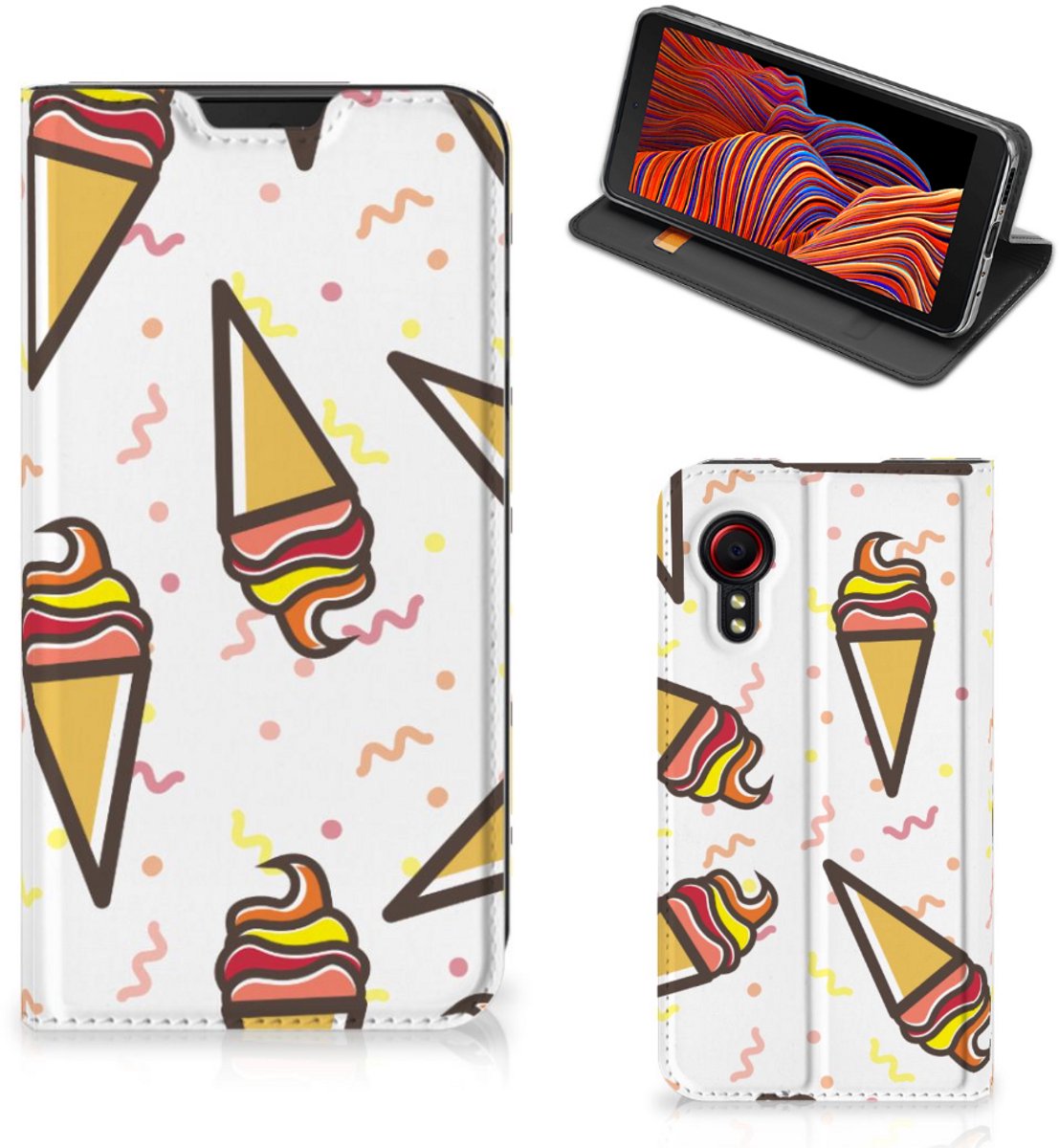 Samsung Galaxy Xcover 5 Flip Style Cover Icecream