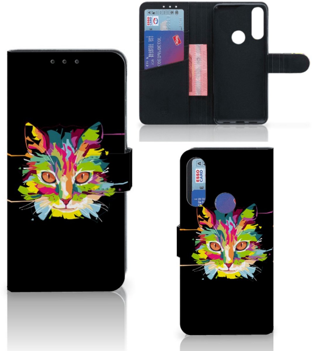 Alcatel 1S 2020 Leuk Hoesje Cat Color