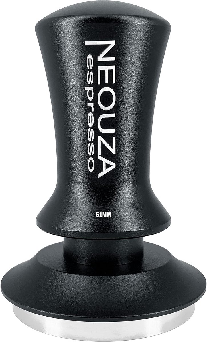 Espresso Tamper - 51 mm, Spring-Loaded, Non-Stick, Stainless Steel, Matte Black