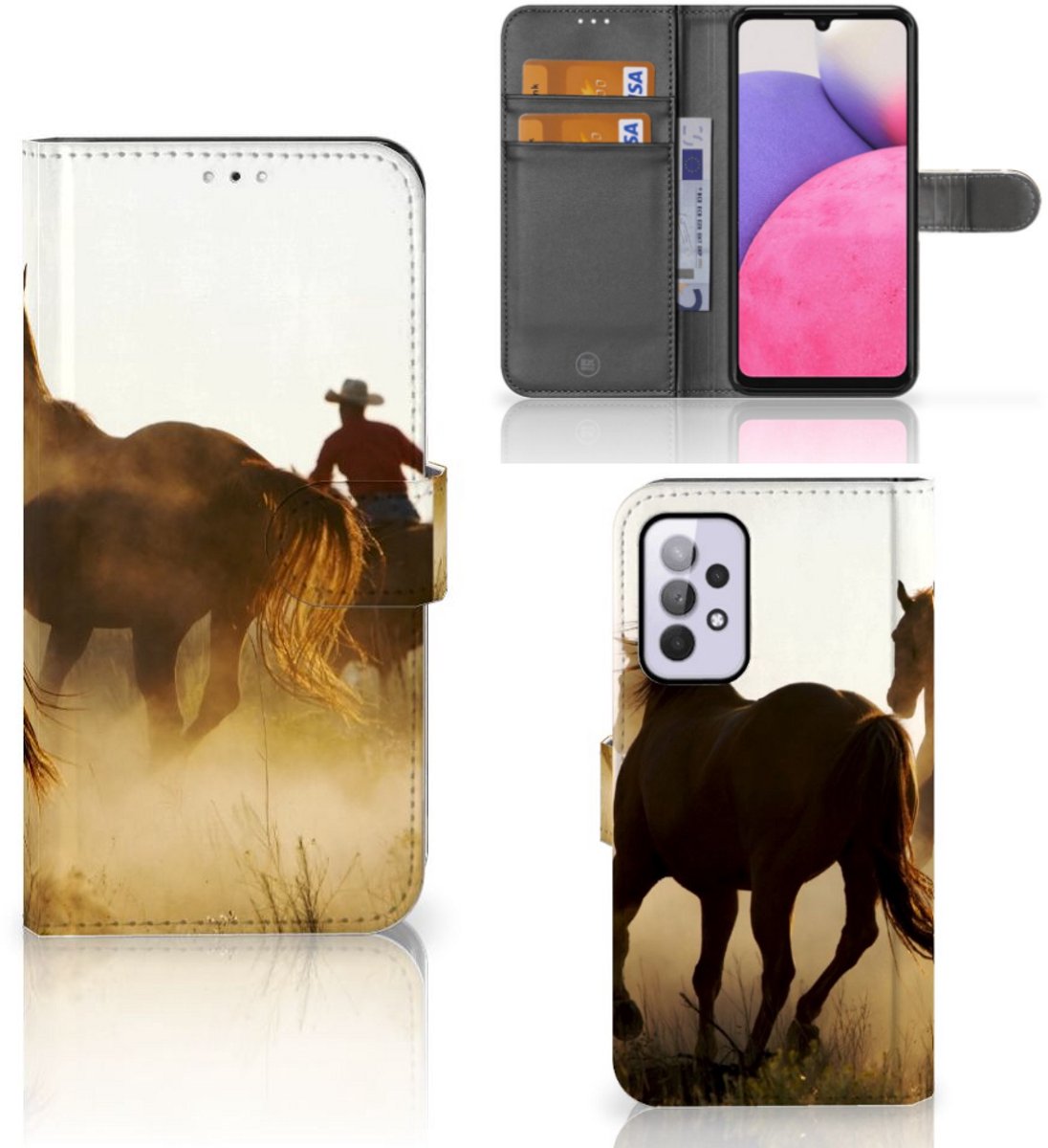 Samsung Galaxy A33 5G Telefoonhoesje met Pasjes Design Cowboy