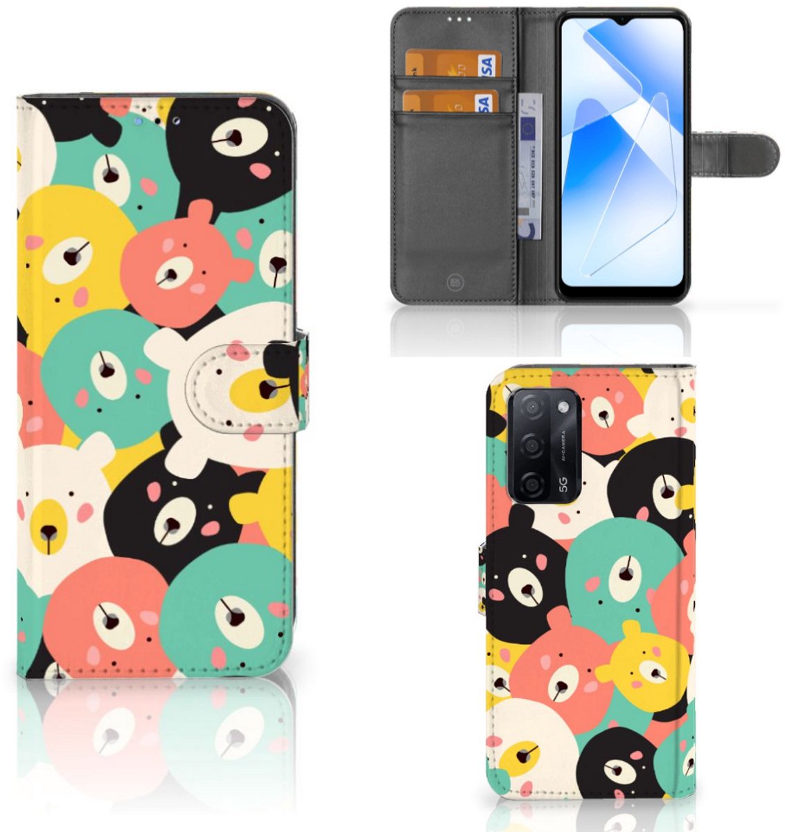 OPPO A16/A16s/A54s Leuk Hoesje Bears