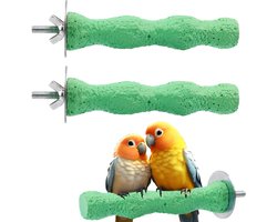 Set van 2 Vogelbek Slijpstenen - Antislip Vogel Nail Perch - Wasbare Klauwenverzorger