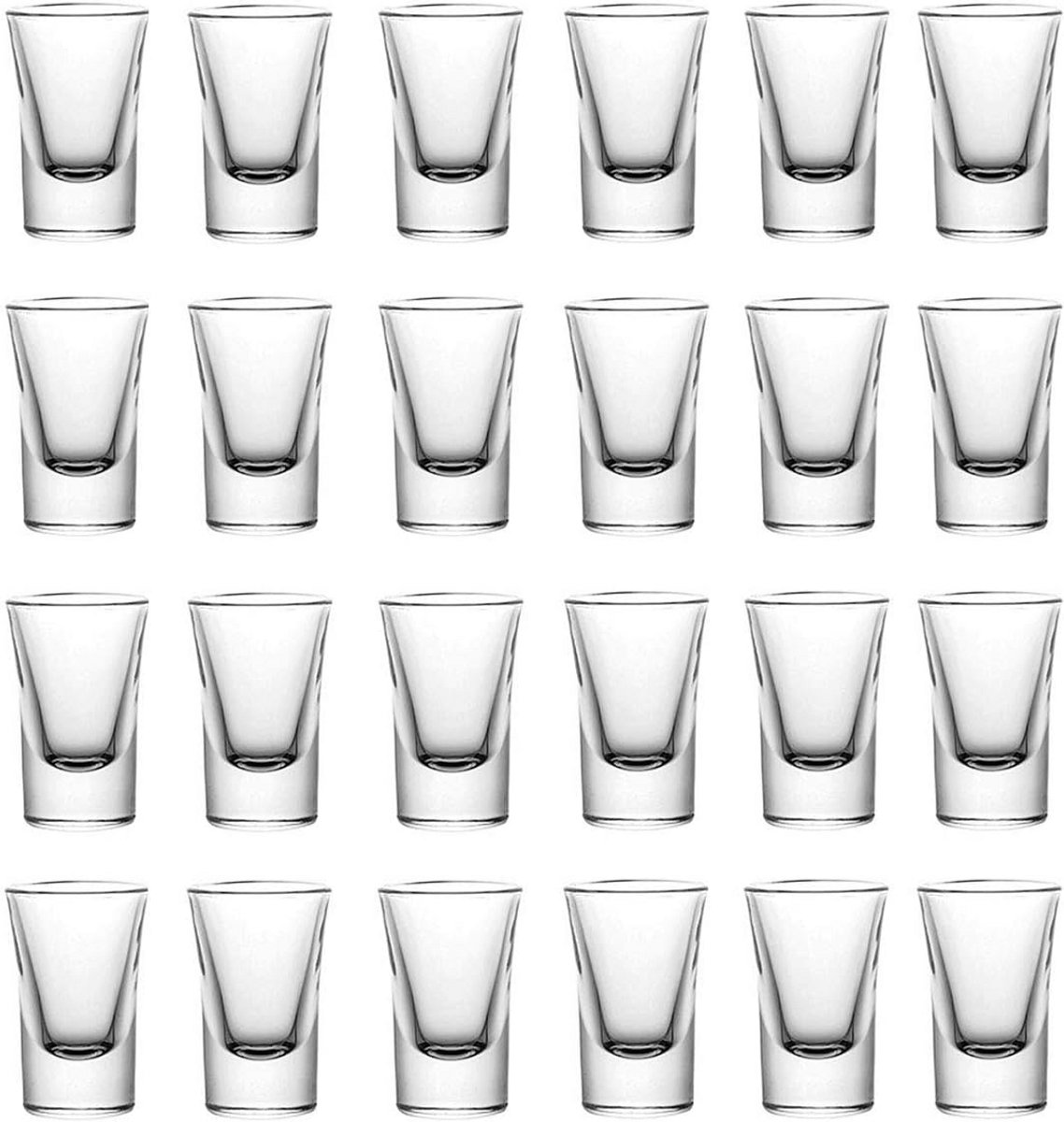 Set van 24 borrelglaasjes voor punch, shots en likeuren