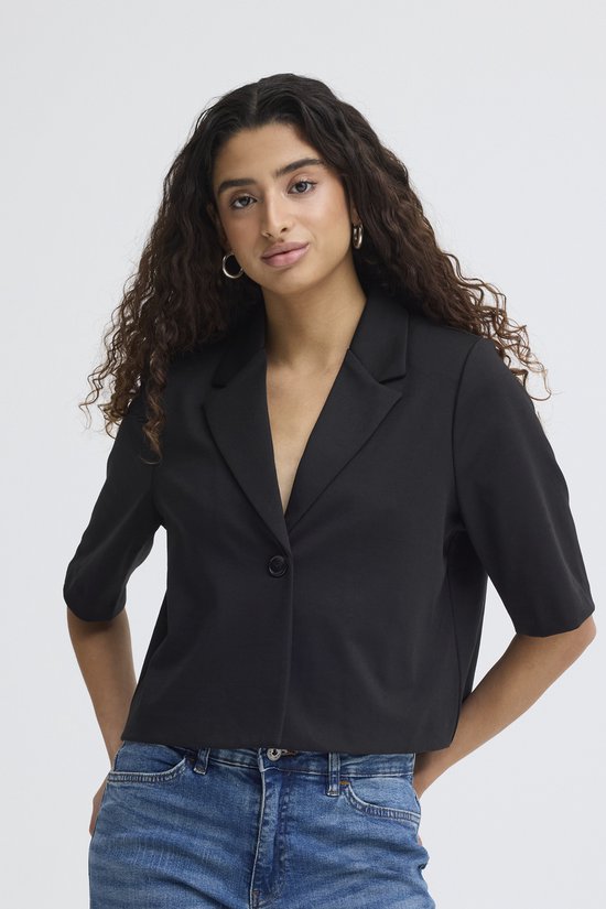 Ichi IHKATE SUS CROPPED BL Dames Blazer/colbert - Black