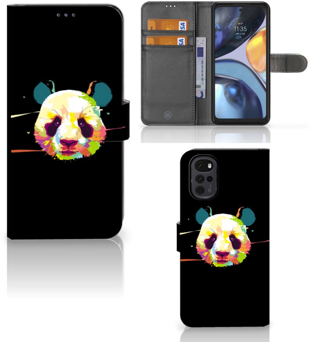 Motorola Moto G22 Leuk Hoesje Panda Color