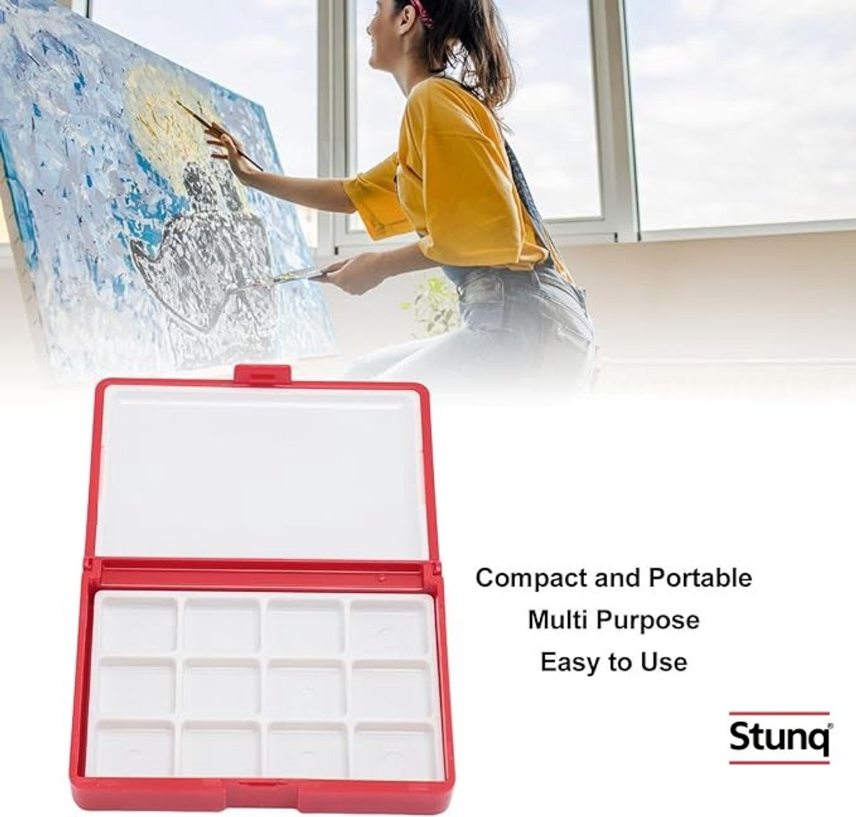 Compacte Waterverf Palet Set voor Creatief Werk Onderweg