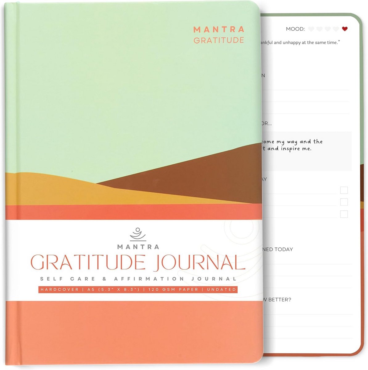 Dankbaarheidsdagboek Premium A5 Formaat met Duurzame Hardcover