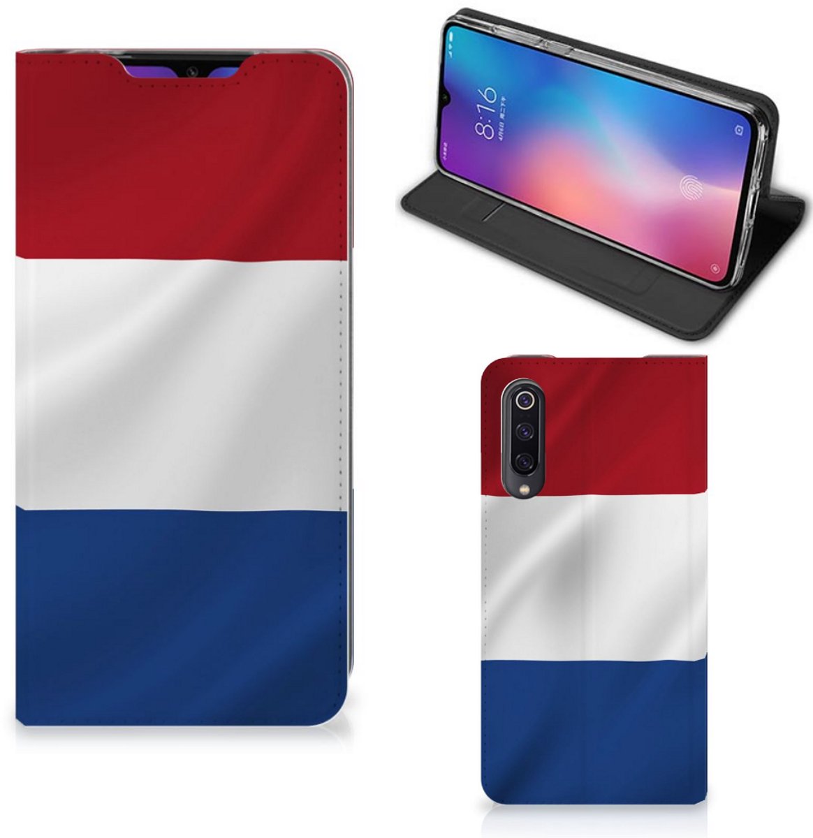 Xiaomi Mi 9 Standcase Nederlandse Vlag