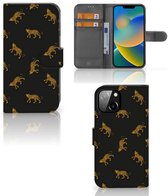 Coque de téléphone avec cartes adaptée pour Apple iPhone 14 Leopards