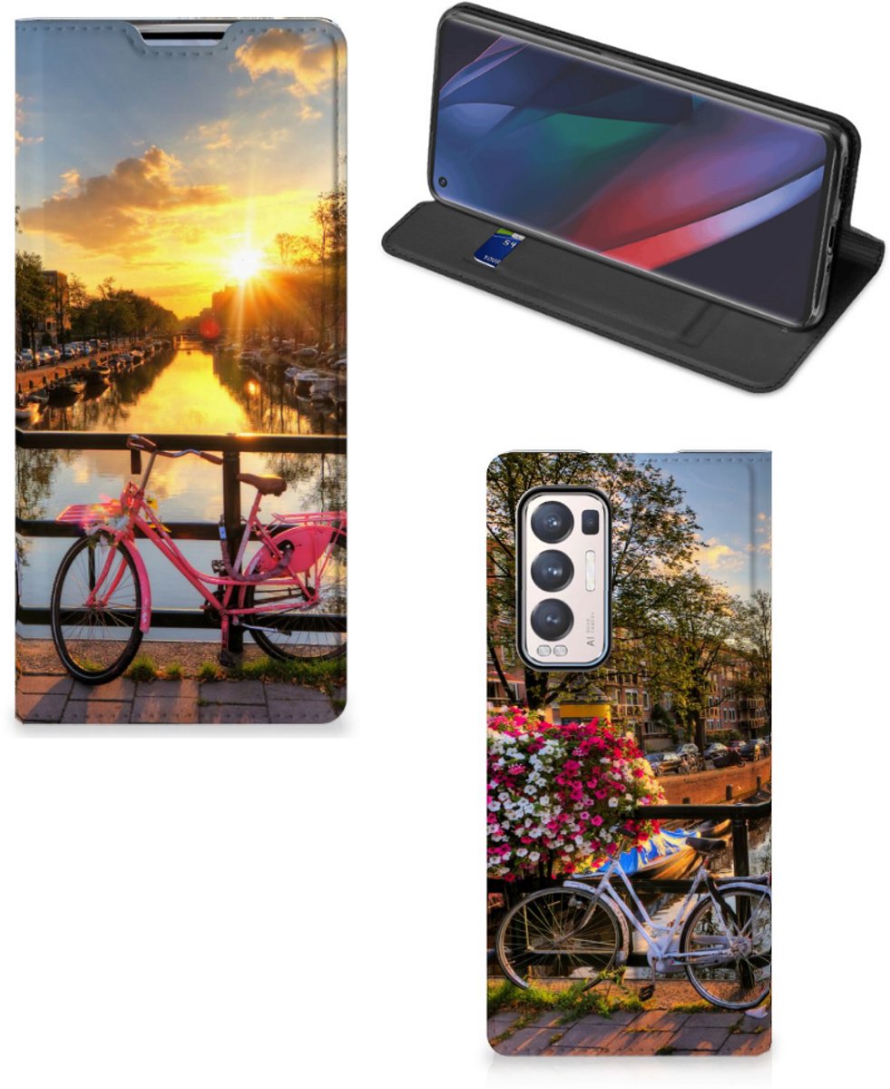 OPPO Find X3 Neo Book Cover Amsterdamse Grachten