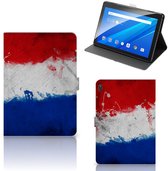 Housse de protection Lenovo Tab E10 avec fermeture magnétique drapeau néerlandais