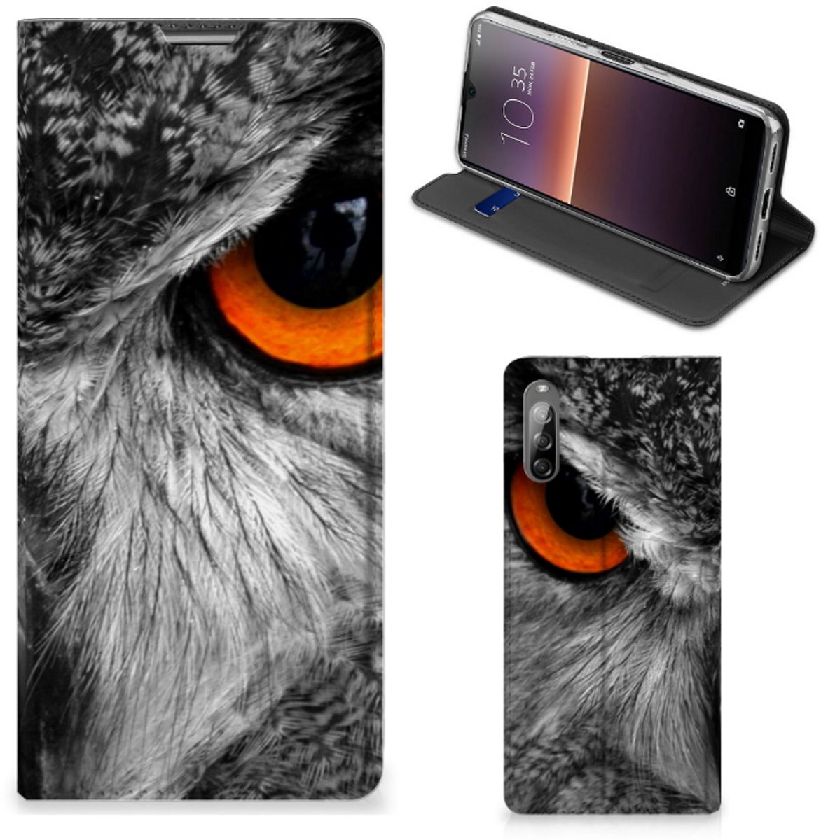 Book Case voor Sony Xperia L4 Hoesje maken Uil