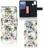 Coque Téléphone Samsung Galaxy M31 Protection Téléphone Palms Flamingo