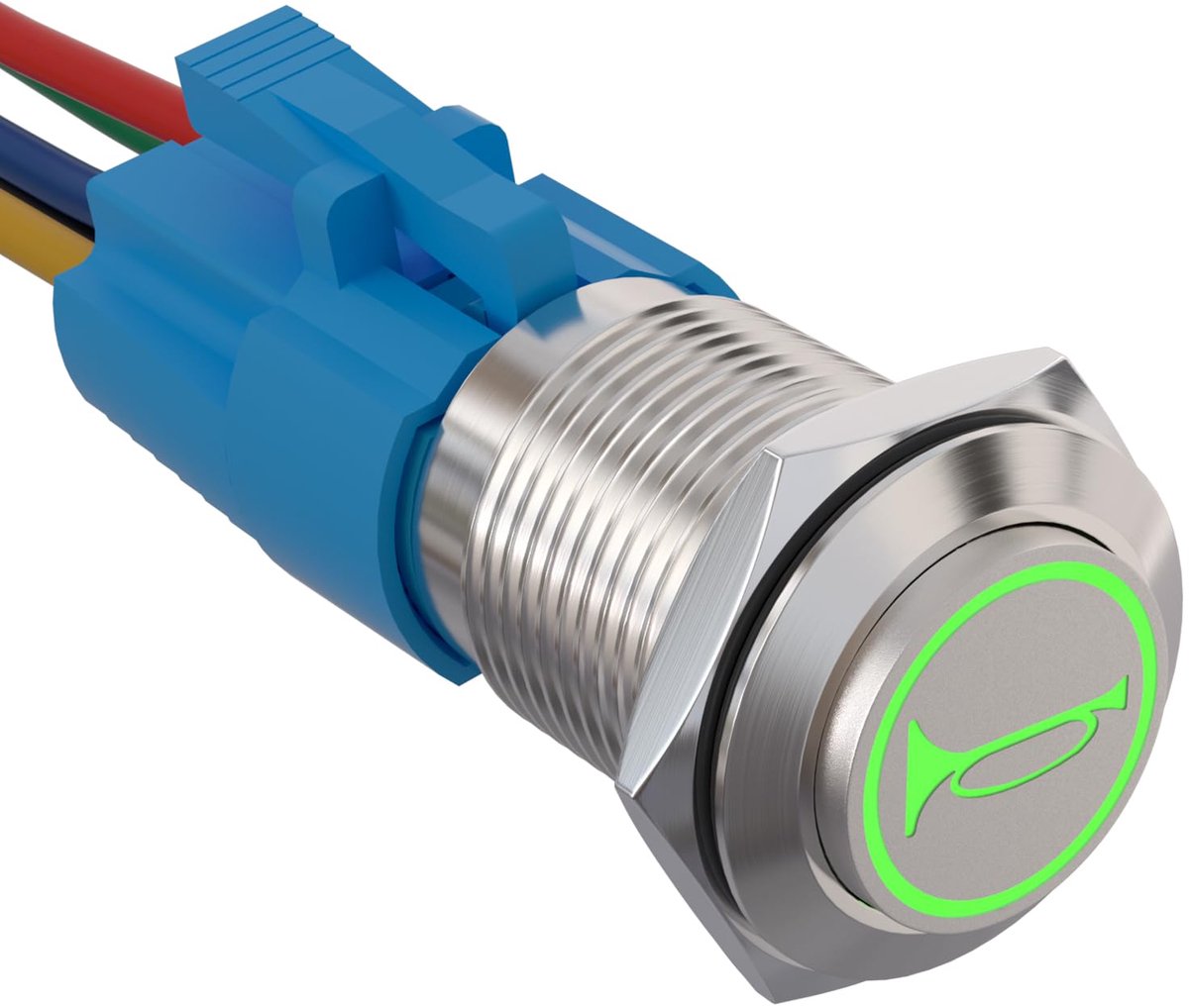 19MM Momentane Drukknopschakelaar voor Auto, Boot en Vrachtauto - Waterdicht met LED Verlichting