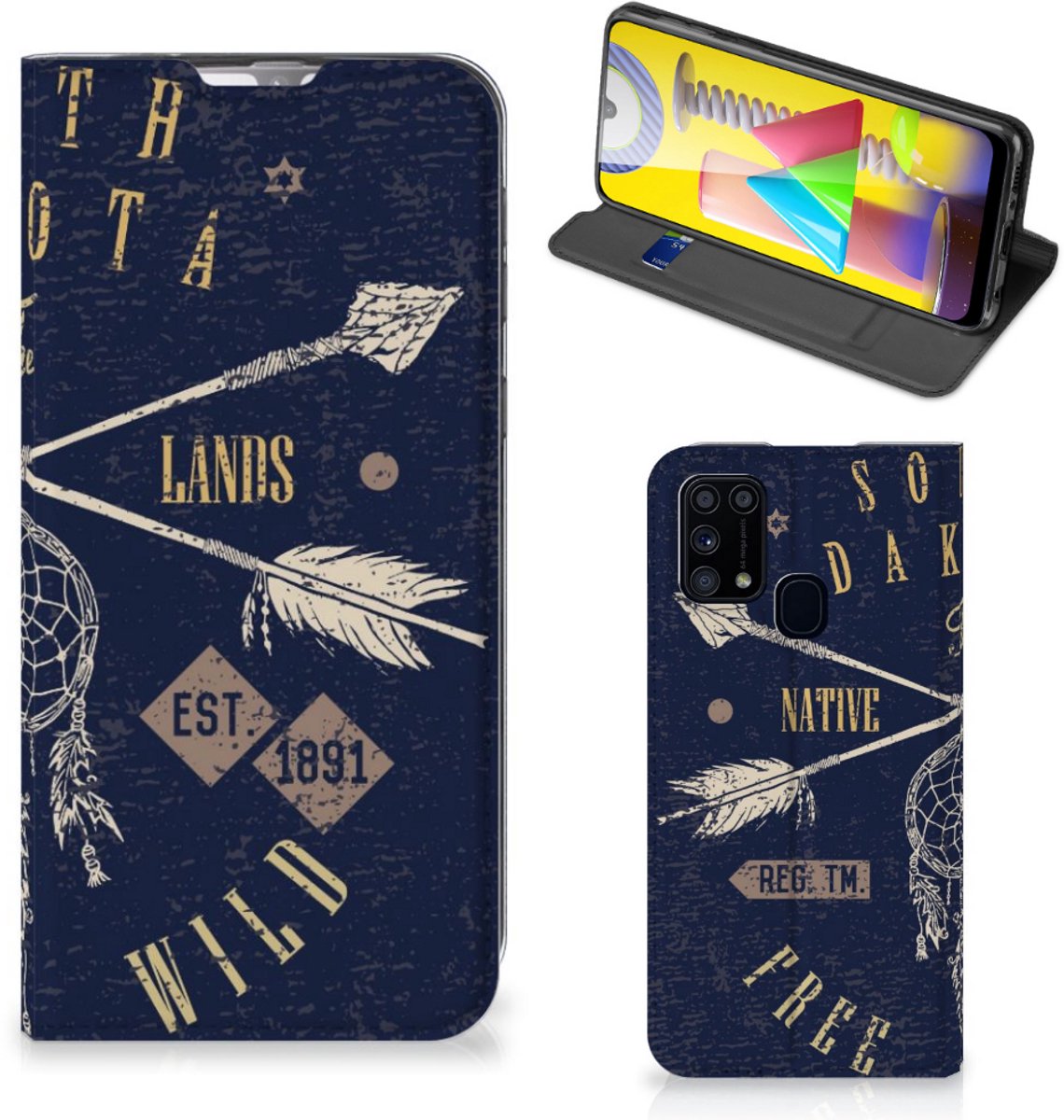 Samsung Galaxy M31 Book Cover South Dakota