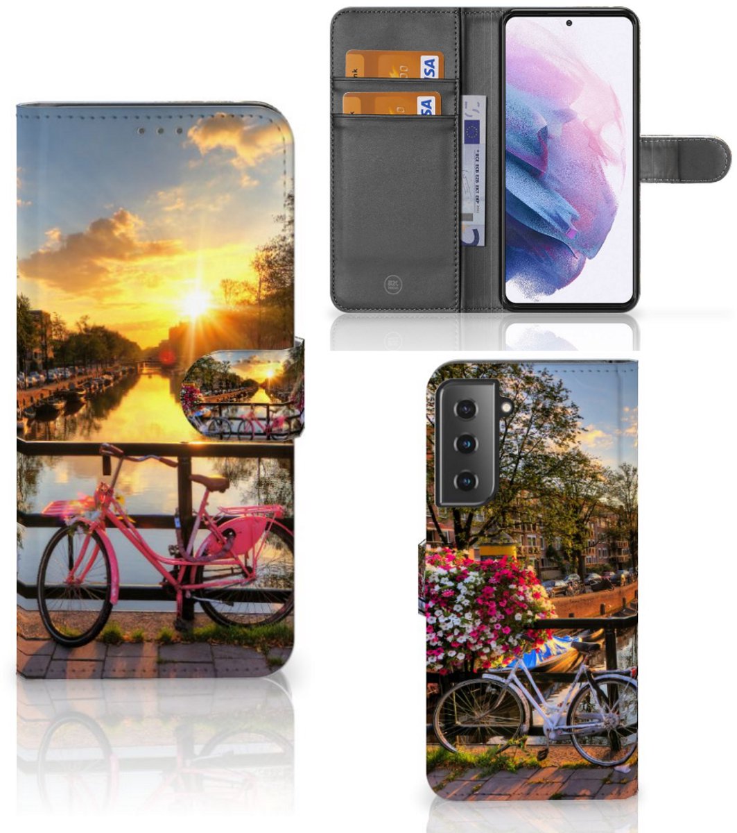 Samsung Galaxy S21 Plus Flip Cover Amsterdamse Grachten