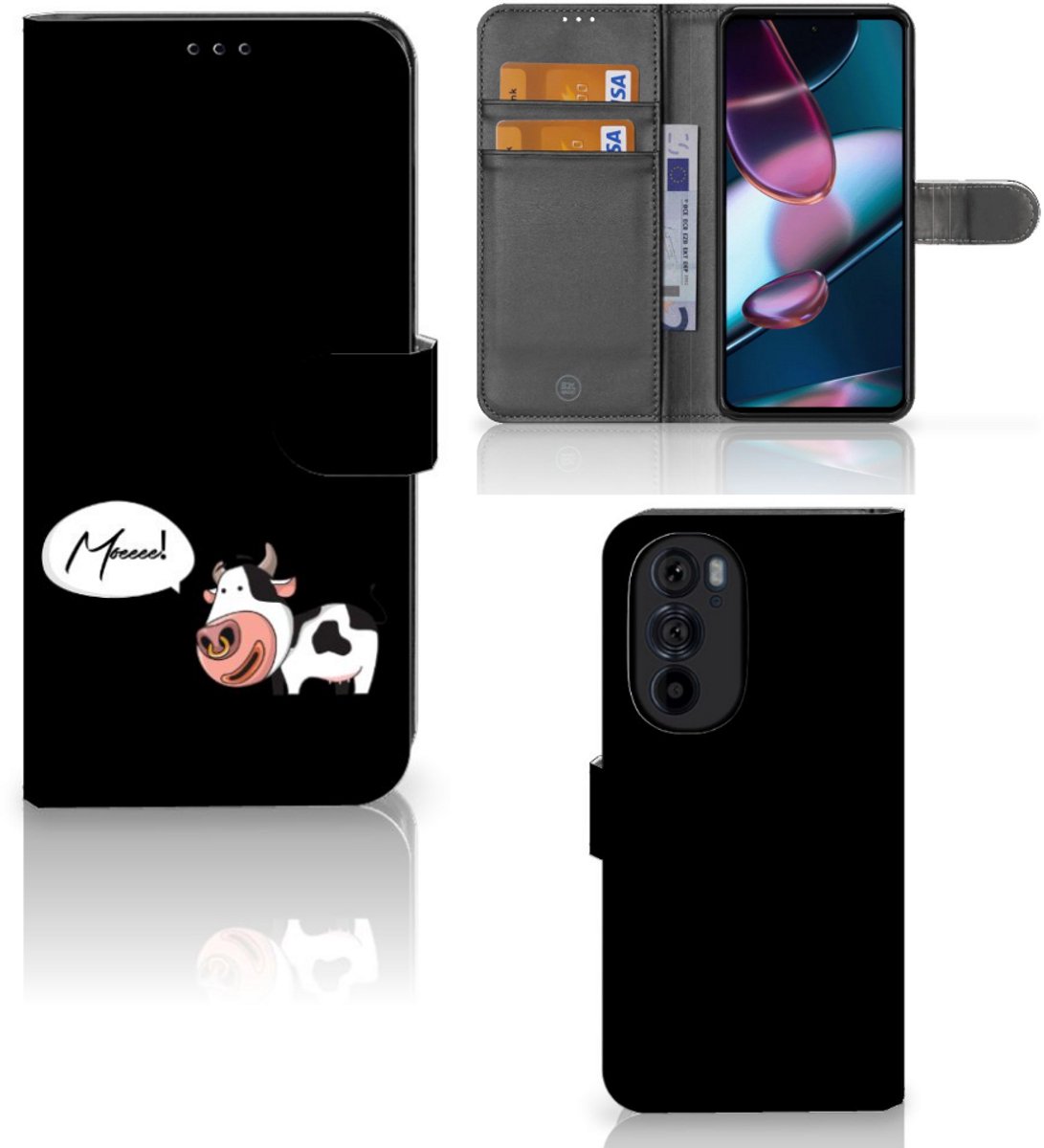 Motorola Edge 30 Pro Leuk Hoesje Cow