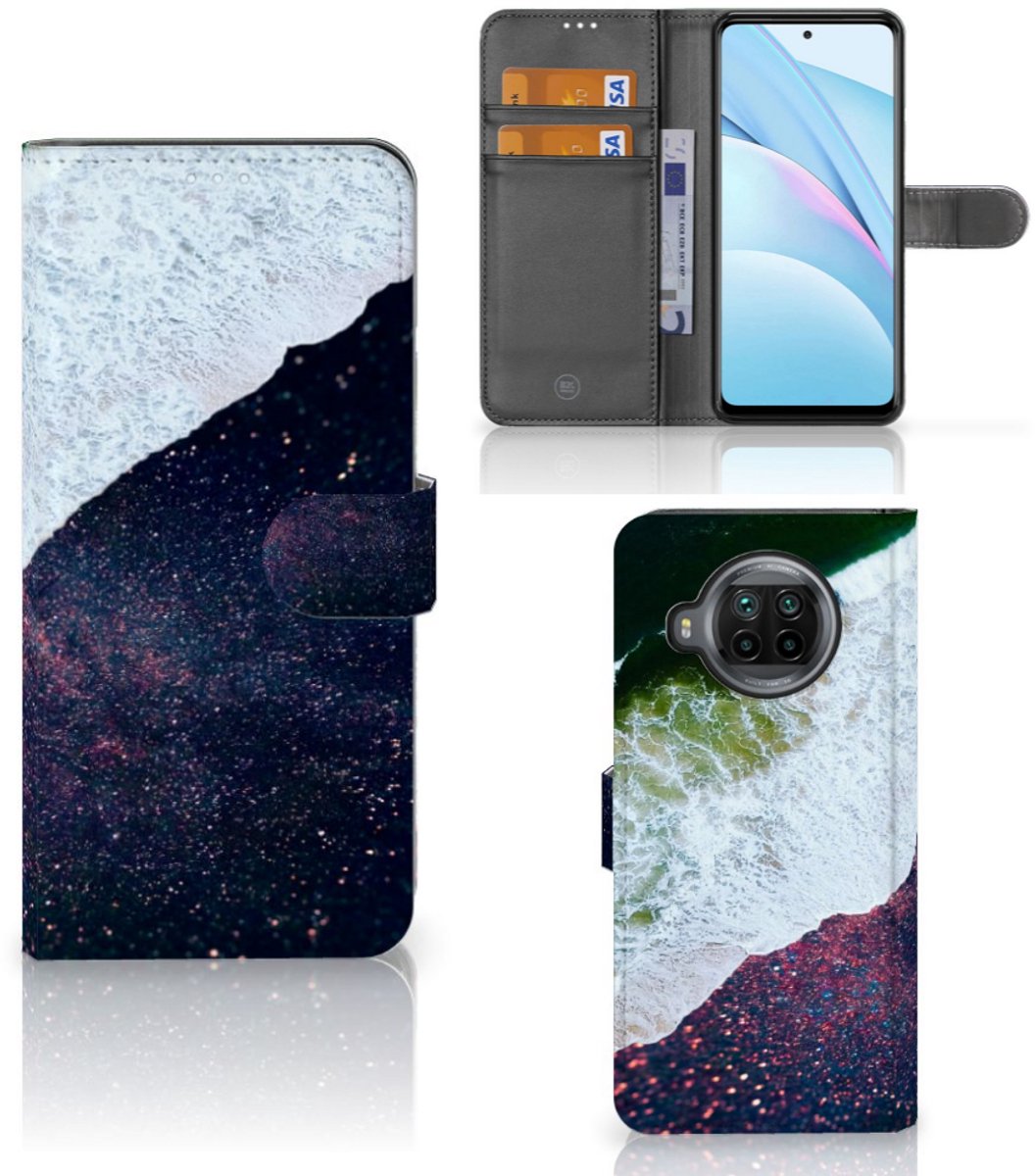 Xiaomi Mi 10T Lite Book Case Sea in Space